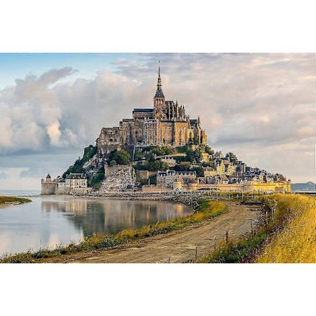 300/500/1000 Bitar Pussel för Vuxna - Mont Saint Michel Normandie Slott Naturskönt Pussel