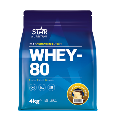 Star Nutrition Whey-80 Heraproteiini 4 kg