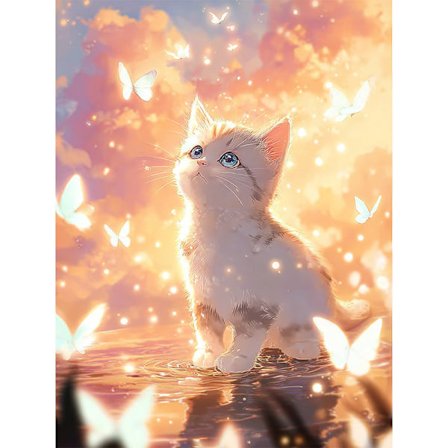 30x40cm Diamant Maleri DIY Fuld Diamant 5D Selvlysende Dekorativt Maleri - YL342