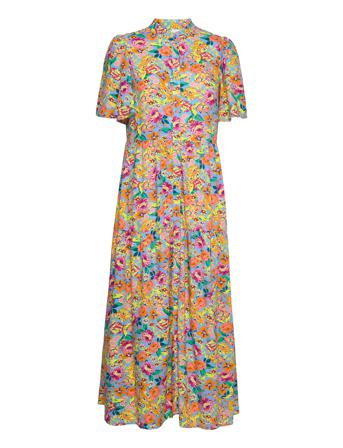 Yasaliro 2/4 Ankle Shirt Dress S. Polvipituinen Mekko Monivärinen/Kuvioitu YAS