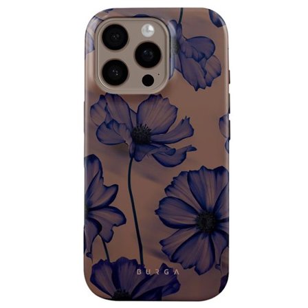 Coque MagSafe til iPhone 16 Pro Max Elegant Velvet Night Burga Mørk Lilla mønster