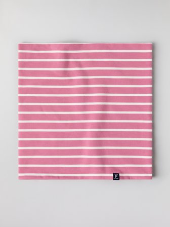 Raidallinen trikootuubihuivi Polarn O. Pyret Onesize lastenvaatteet pink