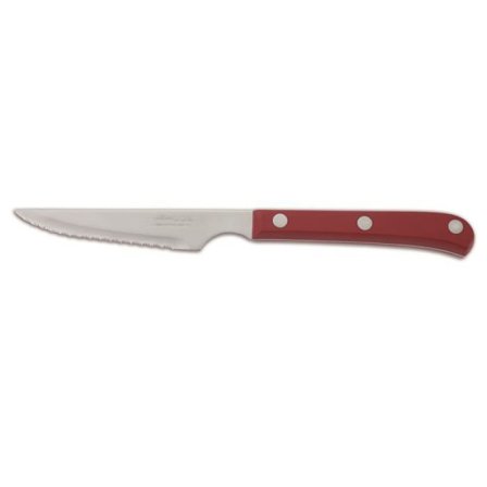 Kniv - Arcos - 374822 - Rostfritt stål - Blad 11 cm - Röd handtag