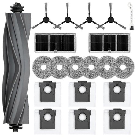 Huvudsidoborste, HEPA-filter, moppduk, dammsamlare för L10s Pro Ultra Heat / X30 Ultra robotdammsugare - WELLNGS