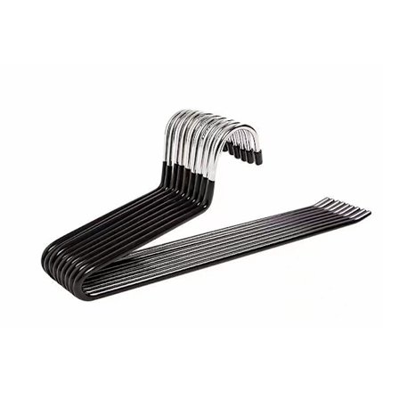 Buksehengere, pakke med 10, plassbesparende, sklisikre buksehengere