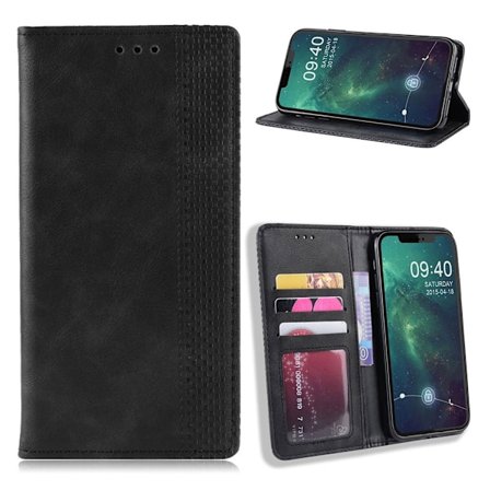 Bofink Vintage läder iPhone 12 Pro Max fodral - Svart