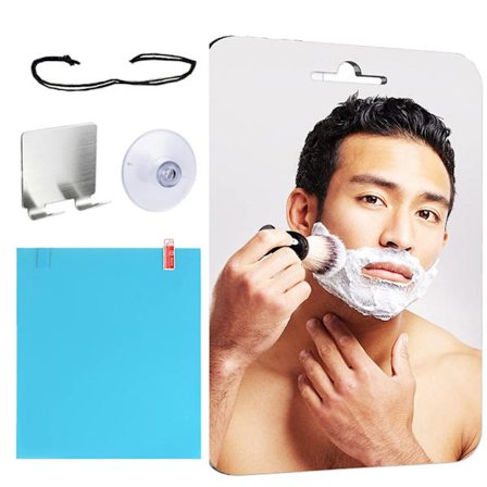 Letmonteret dugfrit makeup-barberingsspejl til badeværelses- og brusevægge