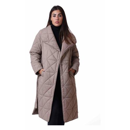 Maliparmi Belted Coats Brun, Dame Uldfrakker