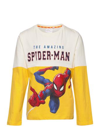 Long-Sleeved T-Shirt Langærmet T-shirt Multi/mønstret Spider-man