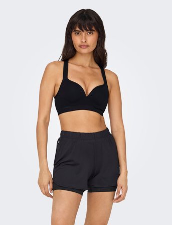 Only Play Onpmartine Seamless Sports Bra Opus - Black - S