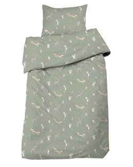 Sengetøj Stampe 2-delt Grøn