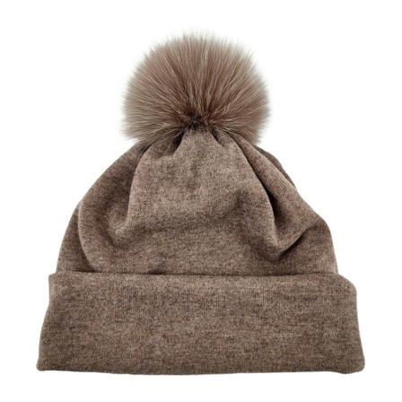 Levinsky Jersey Beany Hat Brun, Dame Accessories, Størrelse: ONE Size