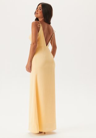 Bubbleroom Occasion Waterfall Mermaid Satin Gown Klær