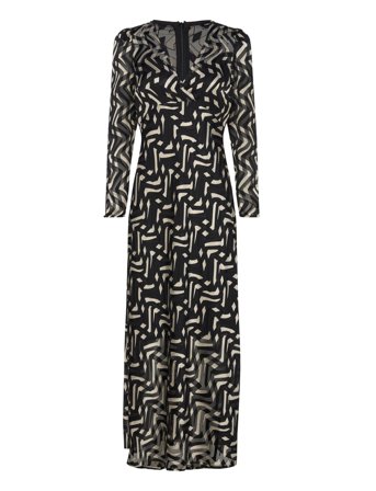 French Connection | Diandra Satin Burnout Dress | 36