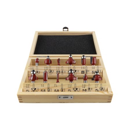 PELA 549444 Fræsesæt 12 dele, Maskintilbehør & forbrugsvarer