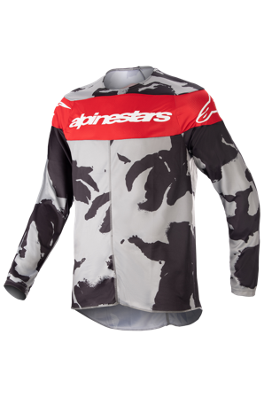 Maglia Cross Bambino Alpinestars Racer Tactical Cast Camo Grigio-Rosso L