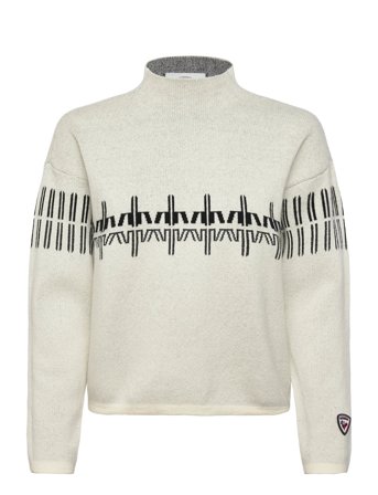 W Patterned Tn Sweater Cream ROSSIGNOL
