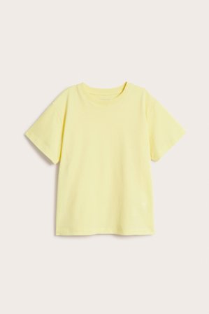 Kappahl | Kortärmad t-shirt i bomull Gul 86/92 | Gul