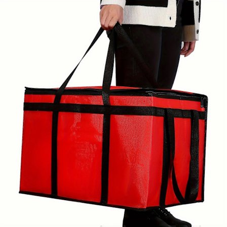 XXXL Isolerad Matleveransväska - Premium Termisk Bärväska för DoorDash Catering - Extra Stor, Hållbar, Håller Maten Varmt & Färsk