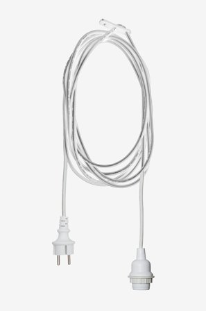 Star Trading - TRÅDEN johto ulkokäyttöön E27 - 2,5 m - Valkoinen - Tarvikkeet - - Homeroom