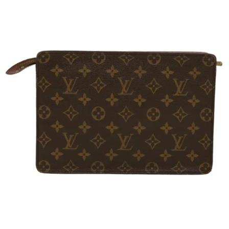 Louis Vuitton Vintage Pre-owned Clutch , Bruin , Dames , Maat: ONE Size Vintage Tassen