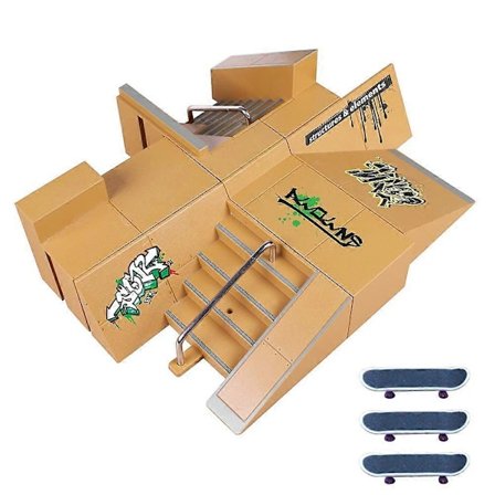 Skate Park Kit Rampe Dele til Finger Skateboard Holdbare Ultimative Parker Træningsrekvisitter