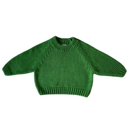 Barn Enfärgade Tecknat Print Toppar Chunky Stickad Sweatshirt