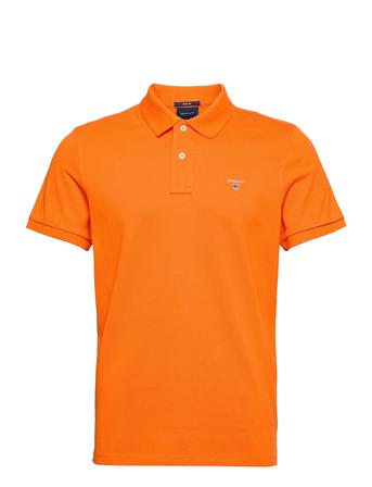 Original Pique Ss Rugger Polos Short-sleeved Orange GANT