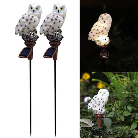 st Solar Uggla Vattentät Uggla Nattlampa Solar Uggla Lämplig för Gångväg Gård Gräsmatta Landskap