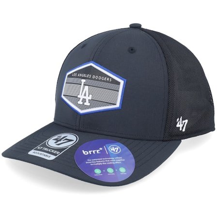 47 Brand - MLB Nero trucker Cappellino - Los Angeles Dodgers MLB Burgess Black Trucker @ Hatstore