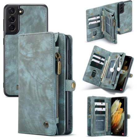 CaseMe Plånboksfodral Multi-Slot Samsung Galaxy S21 Plus Blå