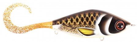 TrueGlide Guppie Jr, 11cm, 70gr - Spotted Bullhead - Gold Glitter