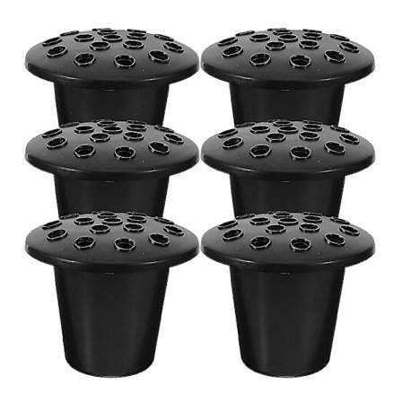 6 stk. Mindevase Kirkegård Grav Blomsterholder Gravsted Blomsterbeholder Plastik Plantepotte