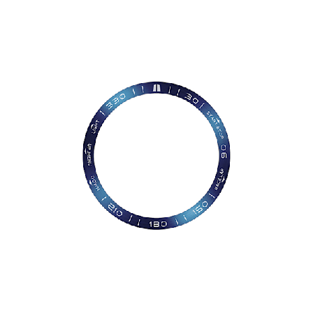 Blå & Vit Ram - 51mm AMOLED - Rostfritt Stål Uppgradering