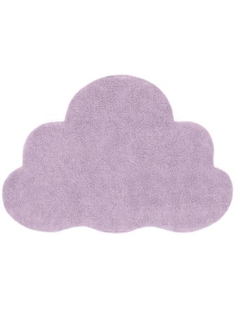 Lavável Tapete Infantil Pequeno Happy Cloud - Roxo 100X150 Algodão