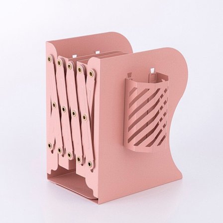 (Pink)Bogstøtter Magasinopbevaring Holder Bogstativ Stativ Penholder