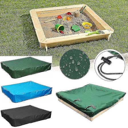 Dammtätt skydd Sandbox Cover Vattentätt Sandlåda Pool Cover