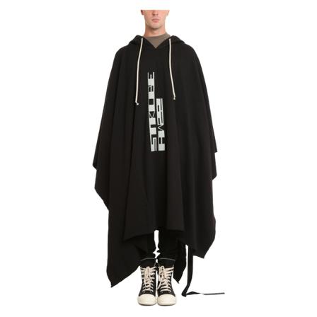Rick Owens Capes Sort, Herre Jakker, Størrelse: ONE Size