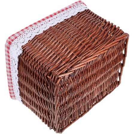 Flettede opbevaringskurve firkantede søgræskurve til hjemmeorganisering