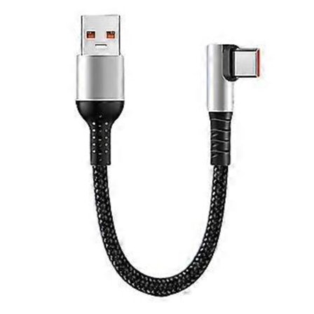 Kannettava USB-C-tyypin nopea latausjohto 90° liittimillä helppoa pelaamista ja videoiden katselua varten
