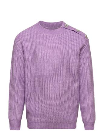 Kogairy L/S Bling Pullover Knt Pullover Lilla Kids Only