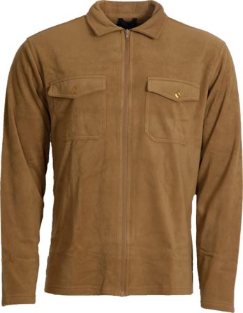Dobsom Men's Pescara Fleece Shirt Men Mid layer tops Brown M