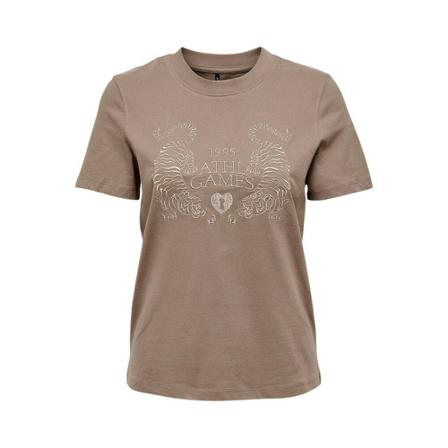 Only, T-Shirts Bruin, Dames, Maat:M