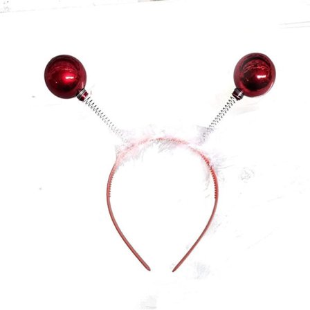 Røde Julekugler Nyhed Jul Hovedbøjle Alice Hårbånd Kostumefest til Kvinder Piger