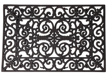 GardenLife Dørmatte Gummi Sort 40x70cm