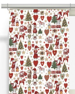 Panellengde Juleståk 2-pk Hvit