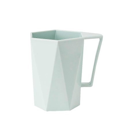 Geometriske badeværelseskopper med håndtag, ubrydelige genanvendelige tandbørsteholdere WGE