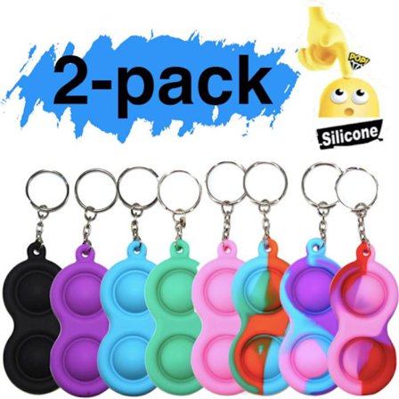 2-pack Enkel fordypning, MINI Pop it Fidget Finger Toy / Toy - CE