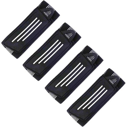 4 Pakke Elastisk Sykkel Ankelbein Ride Puttee Sykling Sikkerhetsbind Buksebånd Klips Stropp Belte Fullt Justerbar Sykling Jogging Camping