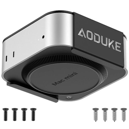 AJM4-B För Mac Mini M4/M4 Pro Mini PC Ställ Aluminiumlegering Under Skrivbord Monteringsfäste